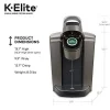 Keurig Single Serve K-Cup Pod Coffee Maker With Iced Coffee Capability, Brushed Slate - K-Elite
