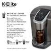 Keurig Single Serve K-Cup Pod Coffee Maker With Iced Coffee Capability, Brushed Slate - K-Elite