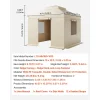 KFFKFF Winter Gazebo Cover for 10 x 10 ft Double-Tiered Gazebos, Beige - LTS-MM180-1010