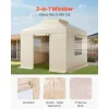 KFFKFF Winter Gazebo Cover for 10 x 10 ft Double-Tiered Gazebos, Beige - LTS-MM180-1010