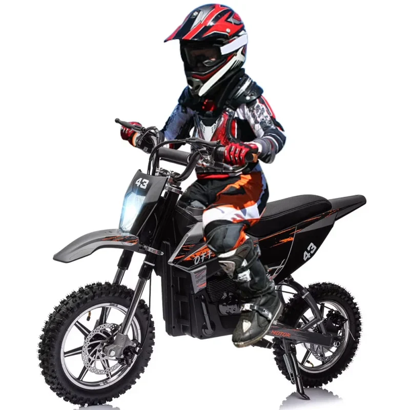 Kids Electric Dirt Bike 36V 350W, 15.5 MPH, Age 8-16, 175 lbs Max Load