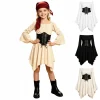 Kids Off the Shoulder Pirate Dresses with Sash Two Piece Set Pirate Costume Halloween Cosplay Halloween Costume Kids Siz