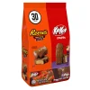Kit Kat and Reese's Assorted Milk Chocolate, Halloween Candy Bag, 18.44 oz (30 Pieces)