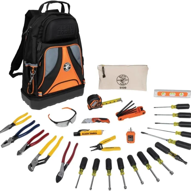 Klein Tools 28-Piece Hand Tool Kit With Backpack - 80028