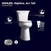 KOHLER Highline Arc Extra Tall Elongated Toilet, White, 1.28 GPF, 2-Piece - 78305-0