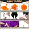 KORALAKIRI Halloween Party Decorations Happy Halloween Banner Honeycomb Balls Paper Fans Hanging Swirls Triangle Garland