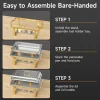 KSCocina Stainless Steel Chafing Dish Buffet Warmer Set, Golden, 4 Pack, 9QT