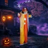 Ktaxon 8.2 ft Clown Animated Animatronic Decoration Creepy Halloween Clown w/ Pre-Recorded Screaming