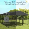 Kullavik Extra-Large Heavy-Duty Outdoor Dog Kennel - 118 x 118 x 70 Waterproof Roof Enclosure
