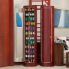 Large-Capacity Multi-Layer Rotating Disinfection Shoe Cabinet With Mirror And Deodorizer - Sizes 66-5 Or 77-6