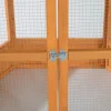 Large Wooden Hexagonal Outdoor Aviary Flight Bird Cage With Covered Roof