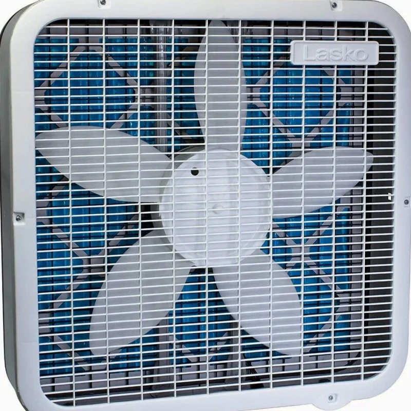 Lasko Air Flex 2-in-1 20-Inch Box Fan And Air Purifier, 3 Speeds, White - FF305