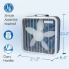 Lasko Air Flex 2-in-1 20-Inch Box Fan And Air Purifier, 3 Speeds, White - FF305
