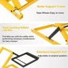 Lawn Mower Lift With Hydraulic Jack, 26 Inches, 500 LBS Capacity, Yellow - PHO_13L5VR2X2L