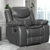 Leather Recliner Lounge Chair - Wide Seat