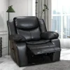 Leather Recliner Lounge Chair - Wide Seat