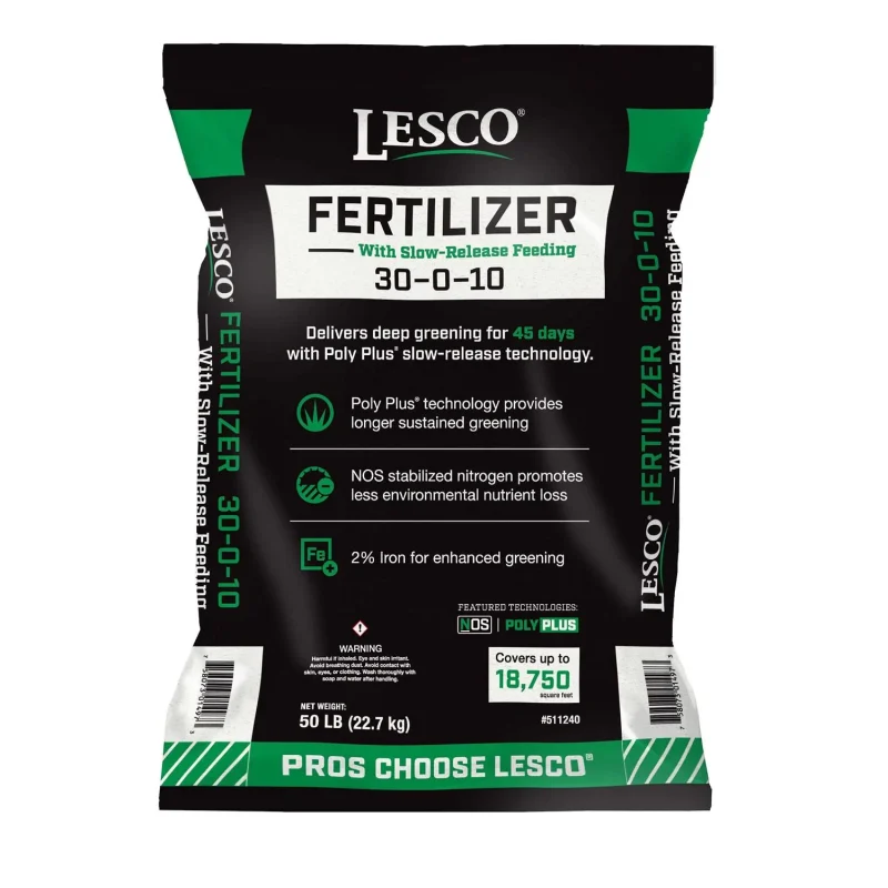Lesco All-Purpose Lawn Fertilizer 30-0-10, 18750 Sq Ft - 2759162