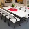 Lifetime 4-Pack Commercial Stacking 8 ft Folding Table - White - 80344