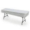 Lifetime Commercial Nesting Folding Tables, 4-Pack, 8 ft White - 80344