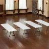 Lifetime Commercial Nesting Folding Tables, 4-Pack, 8 ft White - 80344