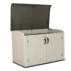 Lifetime Horizontal Storage Shed, 75 Cubic Feet, Black/Tan/Brown - 60170