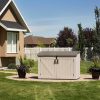 Lifetime Horizontal Storage Shed, 75 Cubic Feet, Black/Tan/Brown - 60170