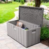 Lifetime Outdoor Storage Deck Box 568 Litre Grey Plastic - 60384U