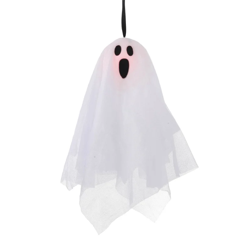 Light-Up Color-Changing Ghost Decoration, White, 14", Halloween by Way To Celebrate