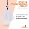 Light-Up Color-Changing Ghost Decoration, White, 14", Halloween by Way To Celebrate