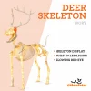 Light-Up Deer Skeleton Decoration, Ivory, 60", Halloween by Way To Celebrate