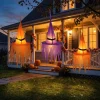 Light-Up Hanging Witch Hat Decorations, Orange and Purple, 6", 3 Count, Halloween by Way To Celebrate