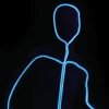 Light Up Stick Figure Halloween Costume for Children, Boys Size X-Large (14/16), by Way to Celebrate