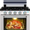 Liquefied Petroleum Gas Stove Oven Combo, 21 in High, 3 Burners, 1.8 cu ft