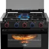 Liquefied Petroleum Gas Stove Oven Combo, 21 in High, 3 Burners, 1.8 cu ft