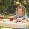 Little Tikes Easy Store Kids Picnic Table With Umbrella, 42.00 in L x 38.00 in W x 19.75 in H, Ages 2+