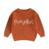 Loicainy Toddler Baby Boy Girl Halloween Knit Sweater 3 6 9 12 18 24 Months 2T 3T Long Sleeve Crewneck Letter Embroidery