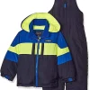 LONDON FOG Big Boys 2-Piece Colorblock Snow Bib And Jacket Snowsuit
