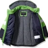 LONDON FOG Big Boys 2-Piece Colorblock Snow Bib And Jacket Snowsuit
