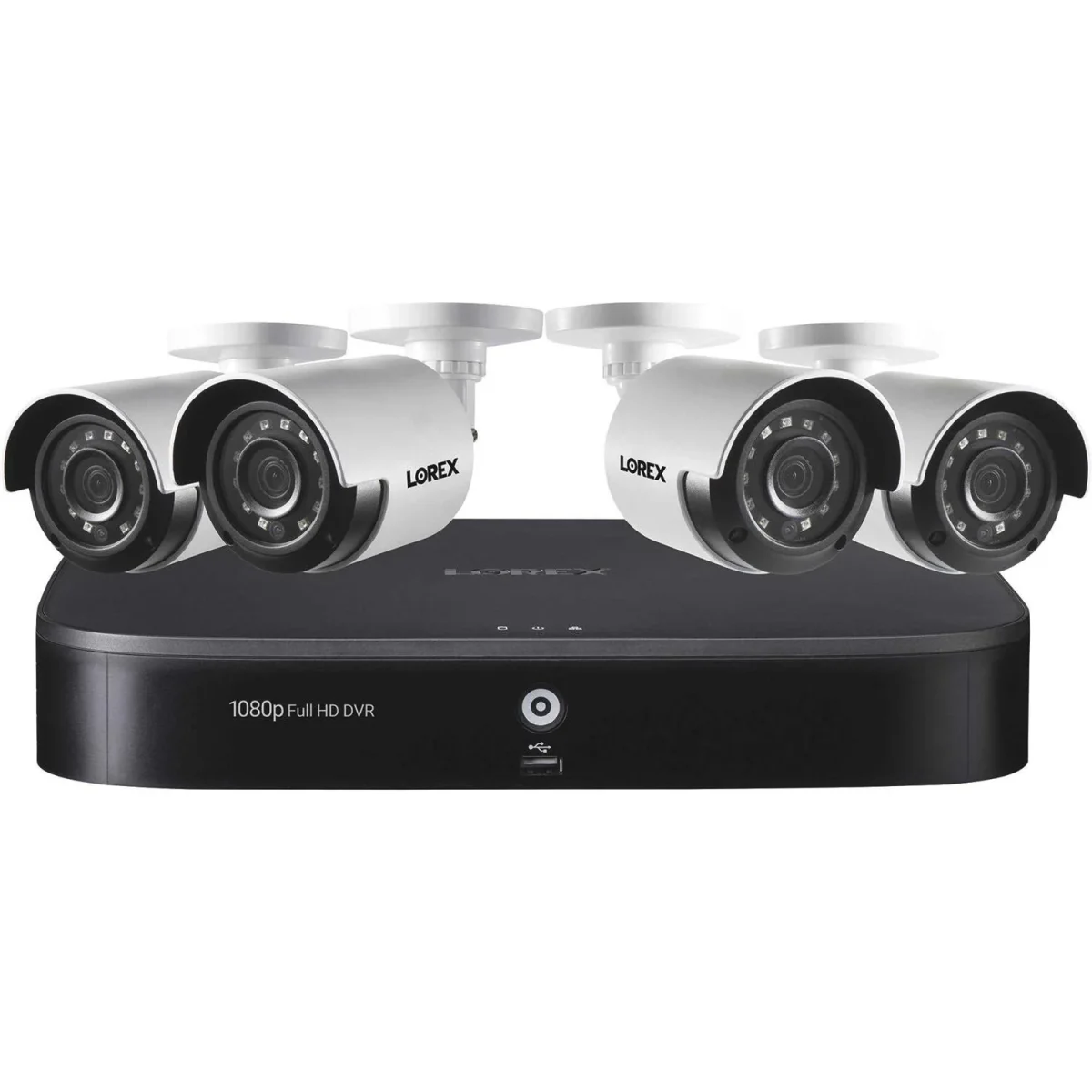 Lorex 1080p 8-Channel 1TB Wired DVR Security System With 4 Cameras
