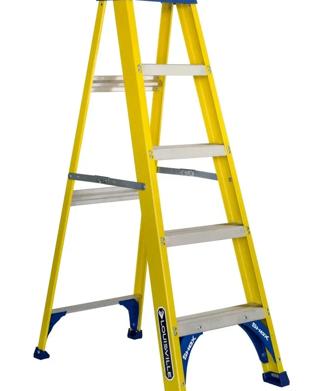 Louisville Ladder 5-Foot Fiberglass Step Ladder, 250-Pound Load Capacity, Type I - FS2005