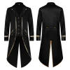Men LYXSSBYX Mens Jackets Fall Fashion Halloween Men's Costume Men's Mid Length Retro Tuxedo Costume