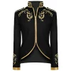 Men LYXSSBYX Mens Jackets Fall Fashion Halloween Men's Costume Men's Mid Length Retro Tuxedo Costume
