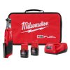 M12 FUEL 12V Lithium-Ion Brushless Cordless High Speed 3/8 in Ratchet Kit With 2 Batteries, Charger And Bag - 2567-22