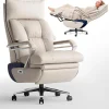 OKUP M80 Dual Motor Executive Office Chair With Footrest, 420lbs, Beige