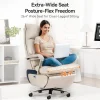 OKUP M80 Dual Motor Executive Office Chair With Footrest, 420lbs, Beige