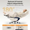 OKUP M80 Dual Motor Executive Office Chair With Footrest, 420lbs, Beige