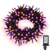 Magotan 100 LED 33 ft Halloween Lights Outdoor Indoor Orange and Purple Halloween Decorations String Lights