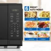 Mainstays 1.1 Cu. Ft. Countertop Microwave Oven, Black - MS8436193153-03