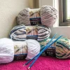 Mainstays Cozy Chenille Yarn, 220 yd, 100% Polyester, Bulky