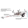 Malone Kayak Trailer Package, 600 lb Capacity, Galvanized Steel, LED Lights, 70 MPH Tires - LowMax 2